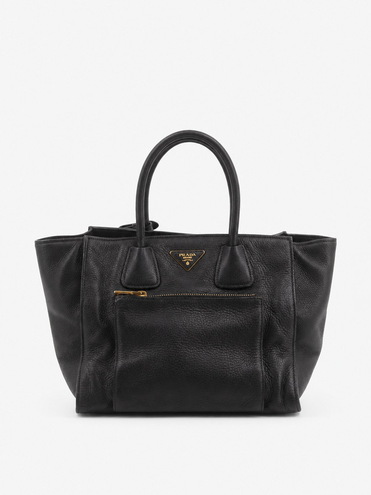 Prada Twin Pocket Black Leather