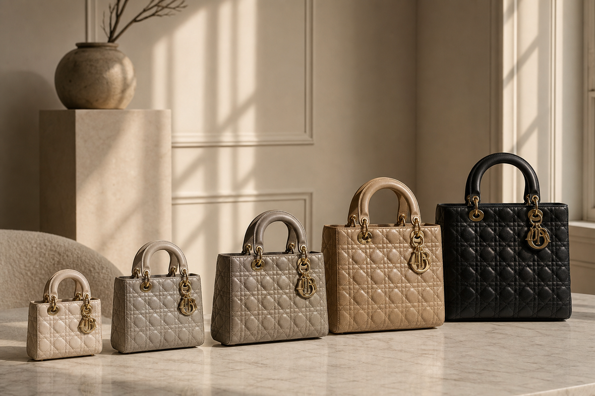 Lady Dior Størrelsesguide 2026: Micro vs Mini vs Small vs Medium vs Large (Hvilken skal du vælge, og hvorfor brugt vinder)