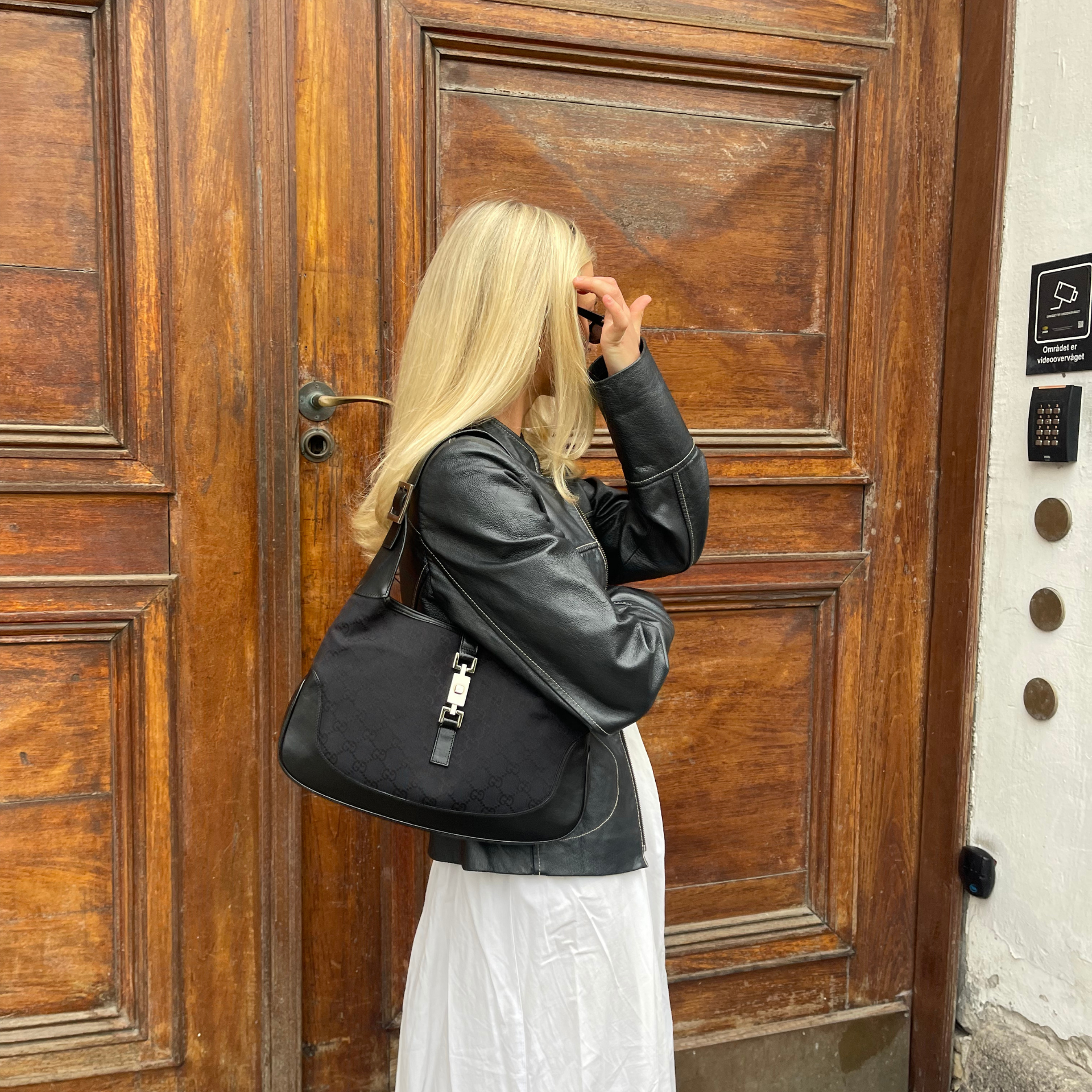 Gucci Large Jackie Black Canvas