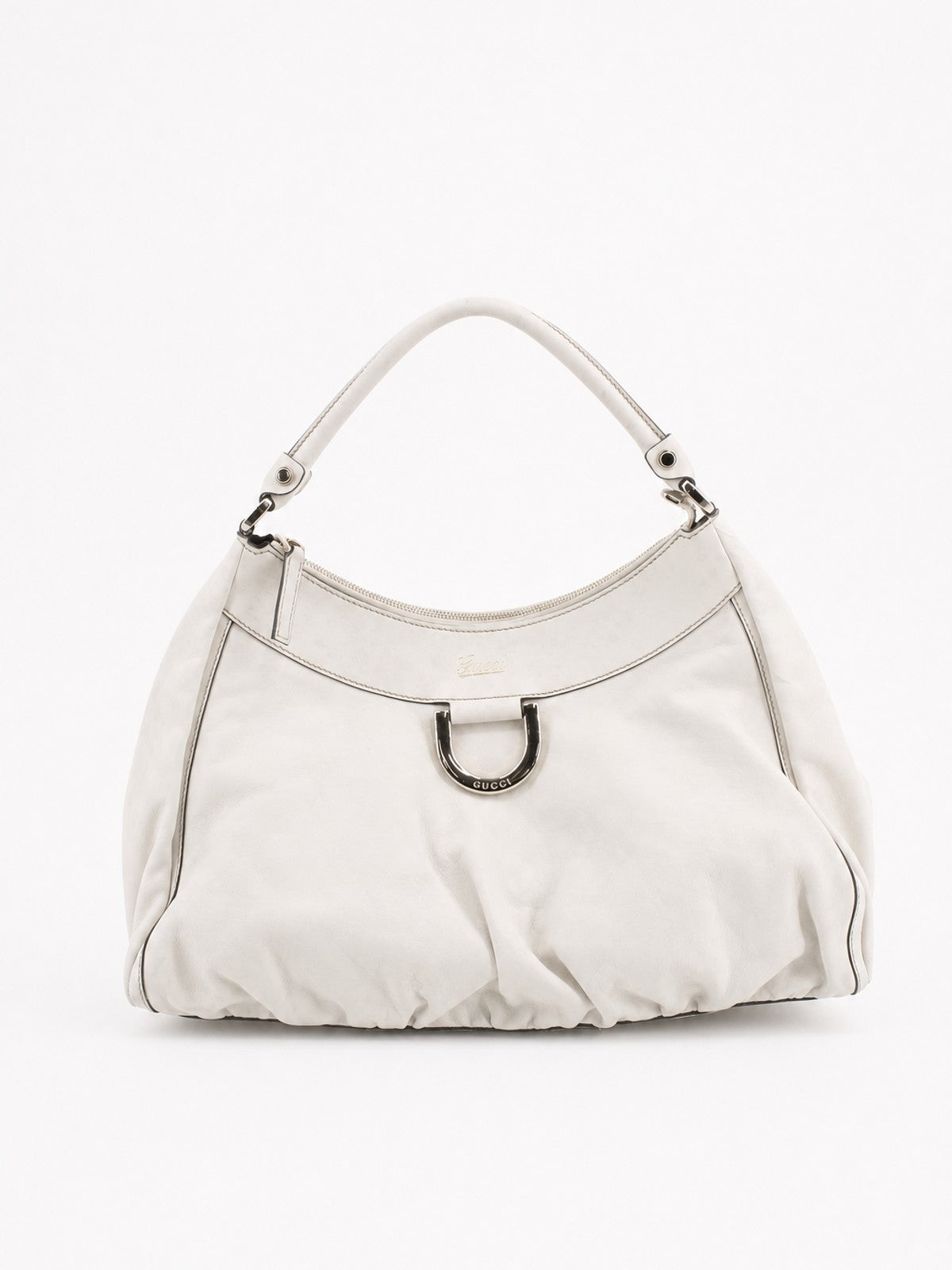 Gucci Abbey D-Ring Large White Leather