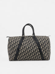 Christian Dior Duffle Bag Blue Canvas