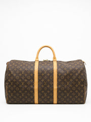 Louis Vuitton Keepall 55 Brown Canvas