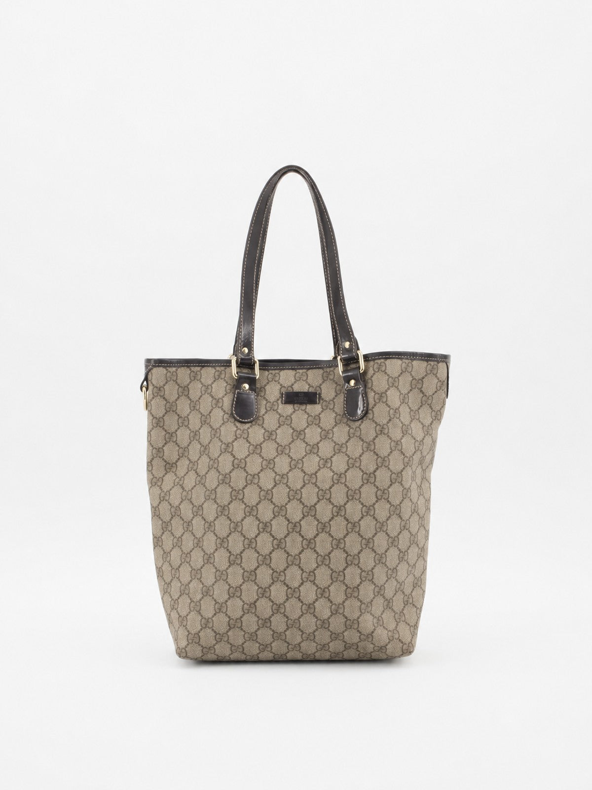 Gucci Tote Bag Brown Canvas
