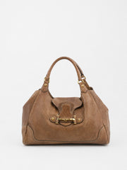 Gucci Shoulder Bag Brown Leather