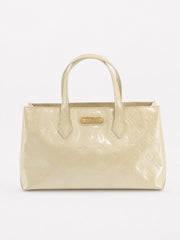 Louis Vuitton Wilshire PM Cream Vernis leather