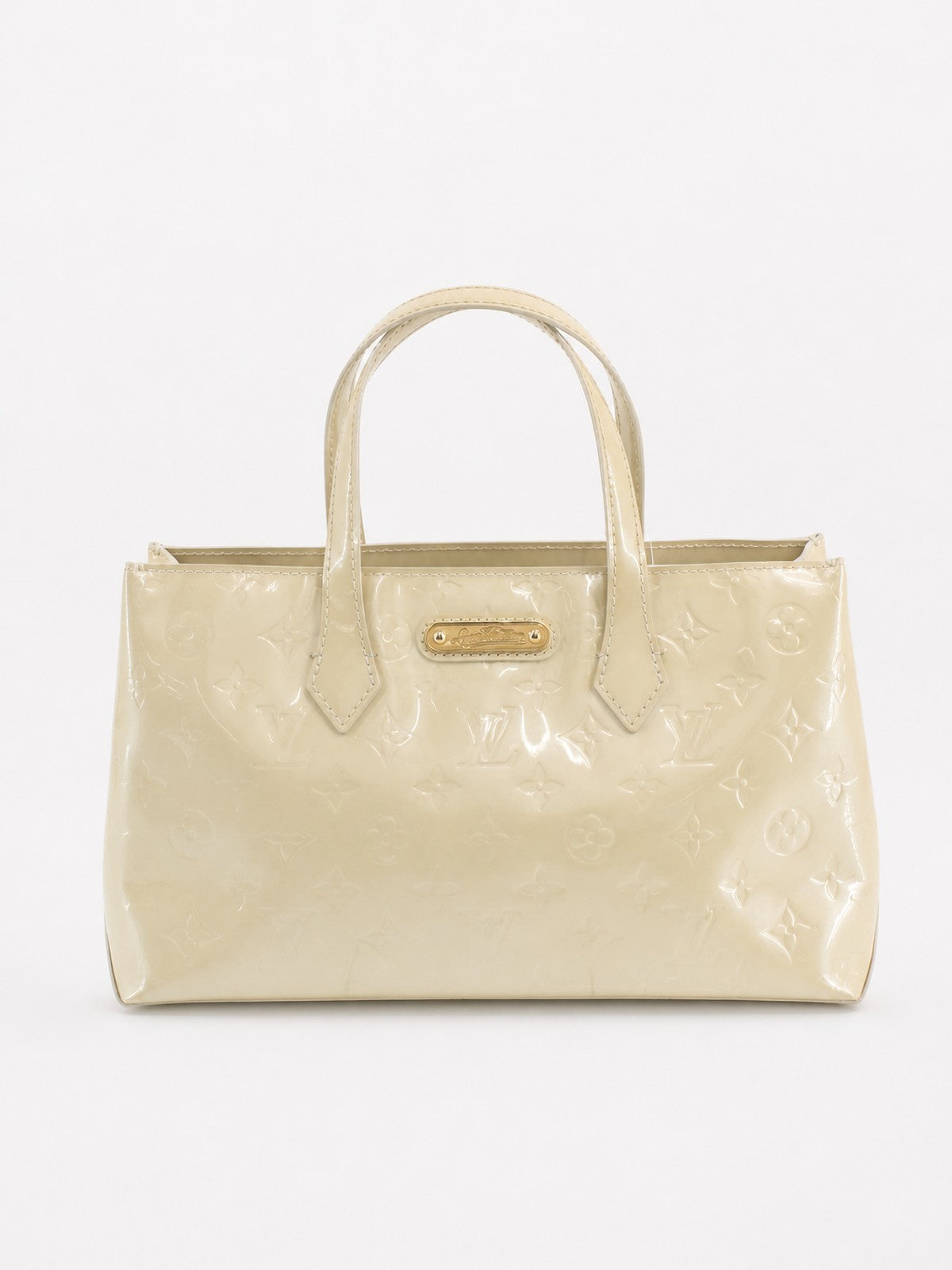 Louis Vuitton Wilshire PM Cream Vernis leather