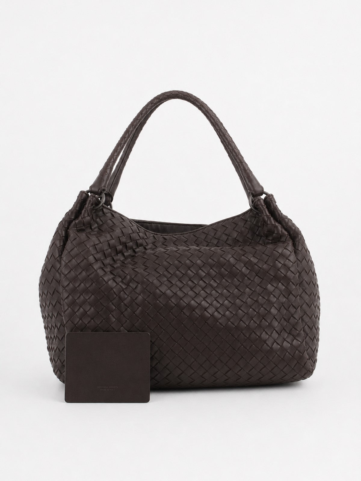 Bottega Veneta Shoulder Bag Brown Leather