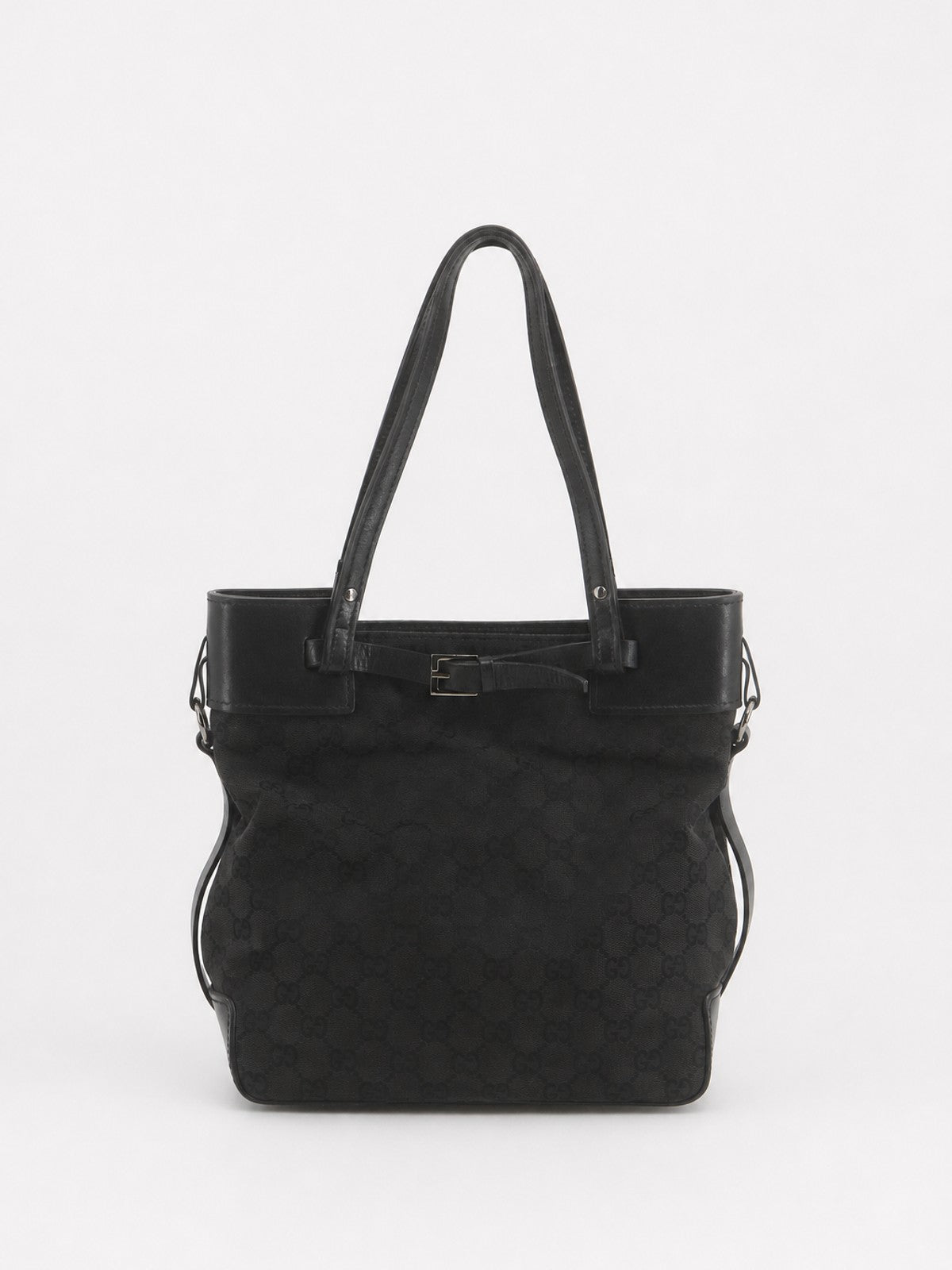 Gucci Shoulder Bag Black Canvas
