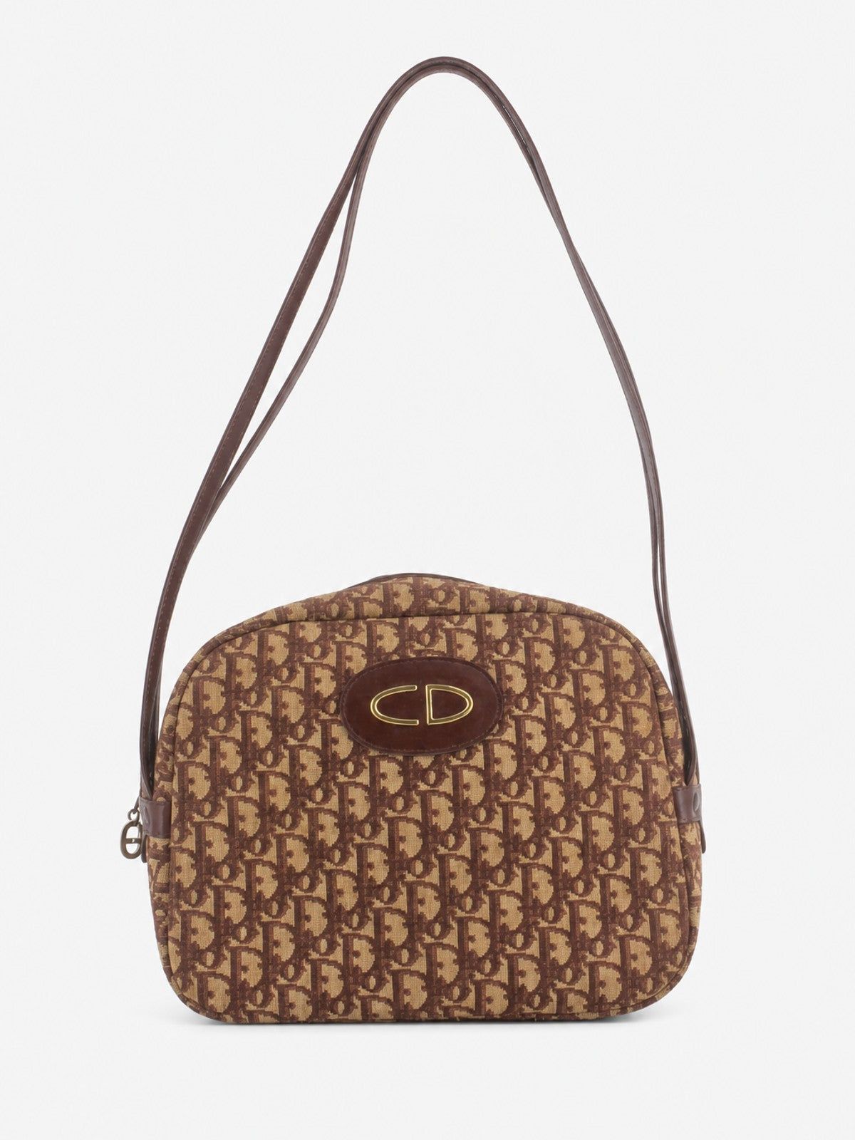 Christian Dior Shoulder Bag Red Canvas