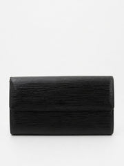 Louis Vuitton Wallet Black Epi leather