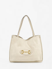 Gucci Shoulder Bag Cream Leather