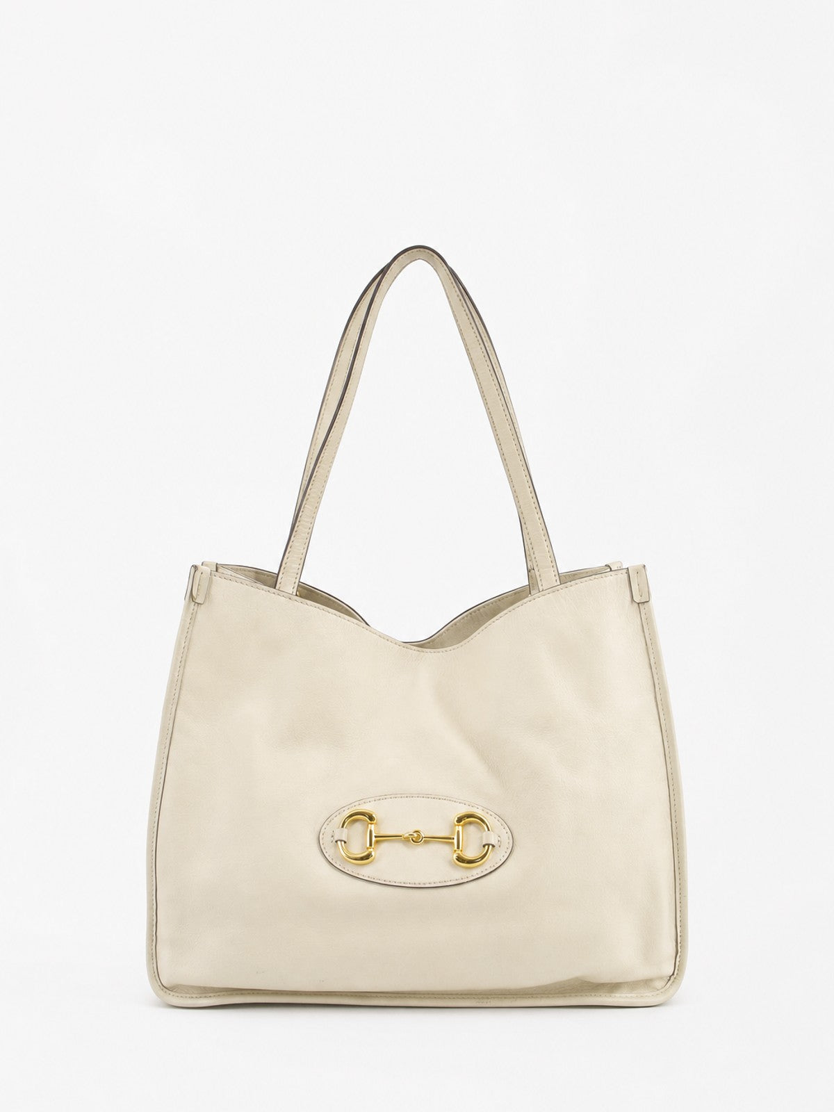 Gucci Shoulder Bag Cream Leather