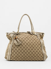 Gucci Shoulder Bag Brown Canvas