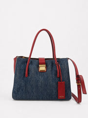 Miu Miu Hand Bag Blue Denim
