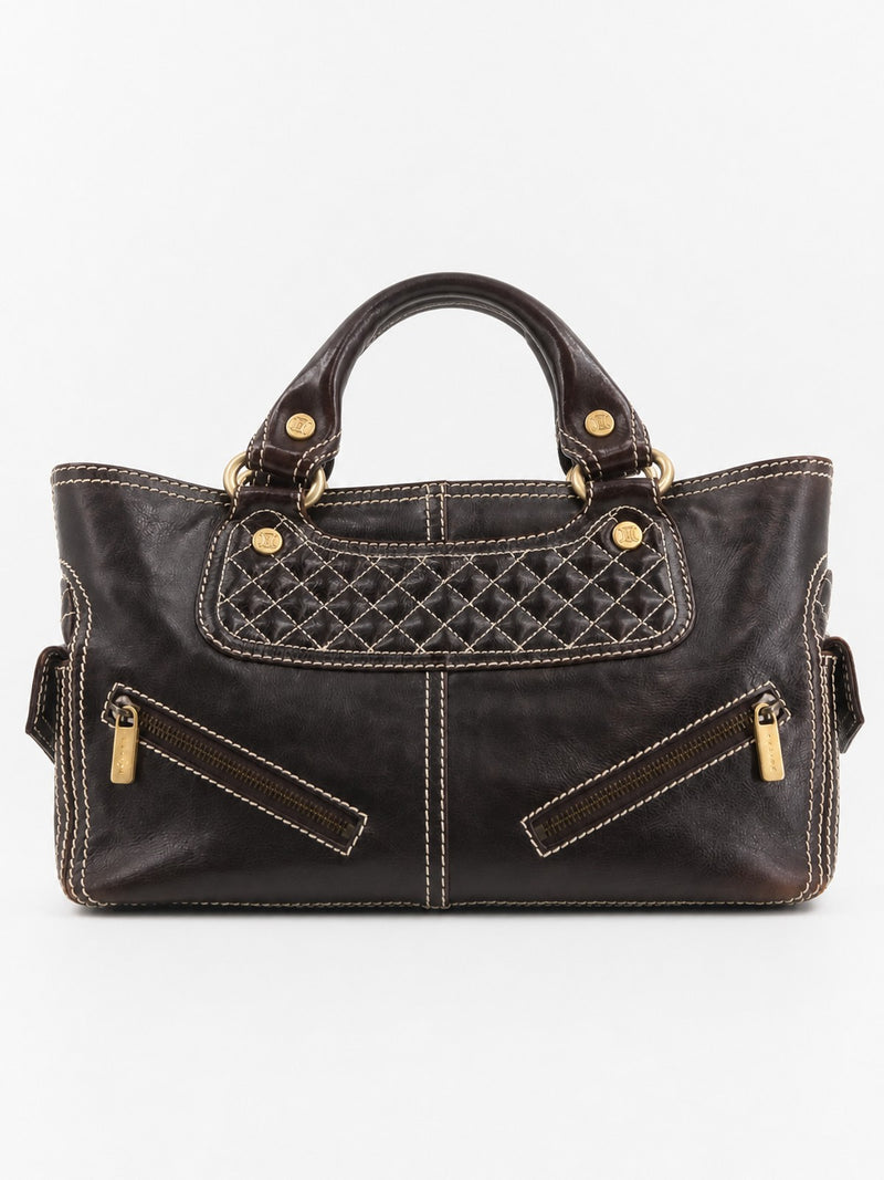 Celine Boogie Brown Leather