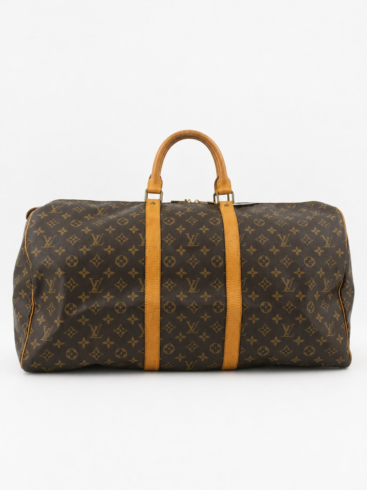 Louis Vuitton Keepall 55 Brown Canvas