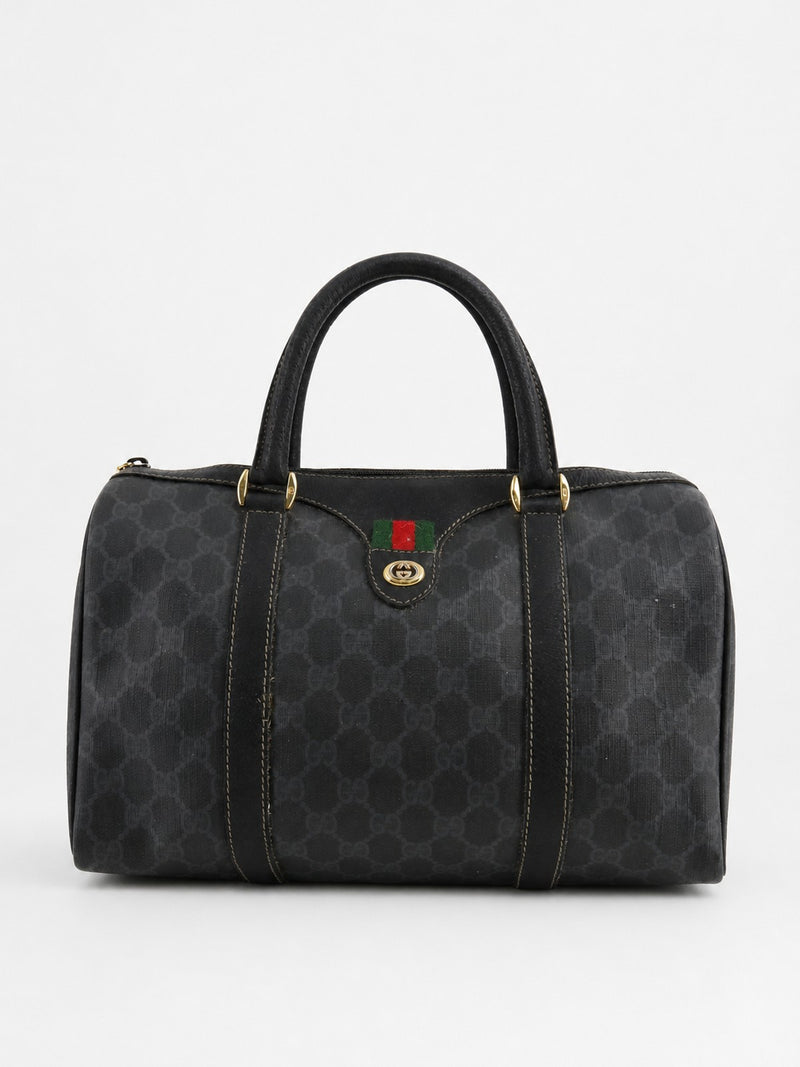 Gucci Boston Black Canvas