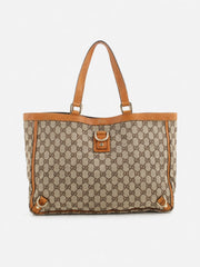 Gucci Shoulder Bag Brown Canvas