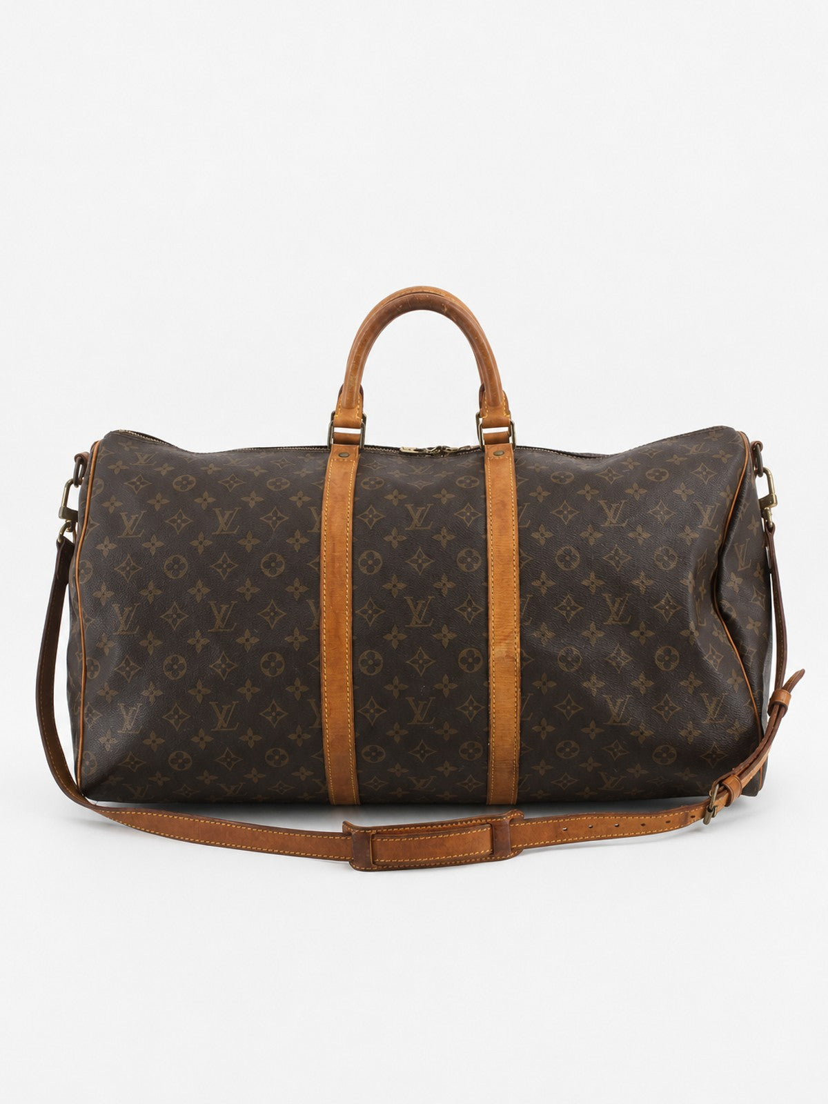 Louis Vuitton Keepall 55 Brown Canvas