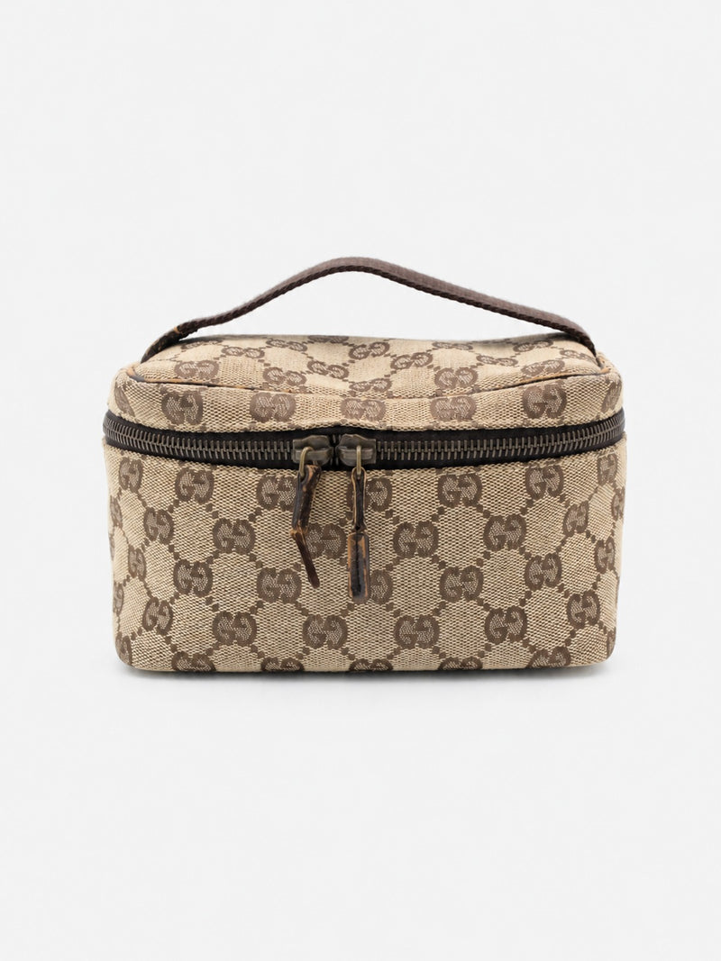 Gucci Pouch Brown Canvas