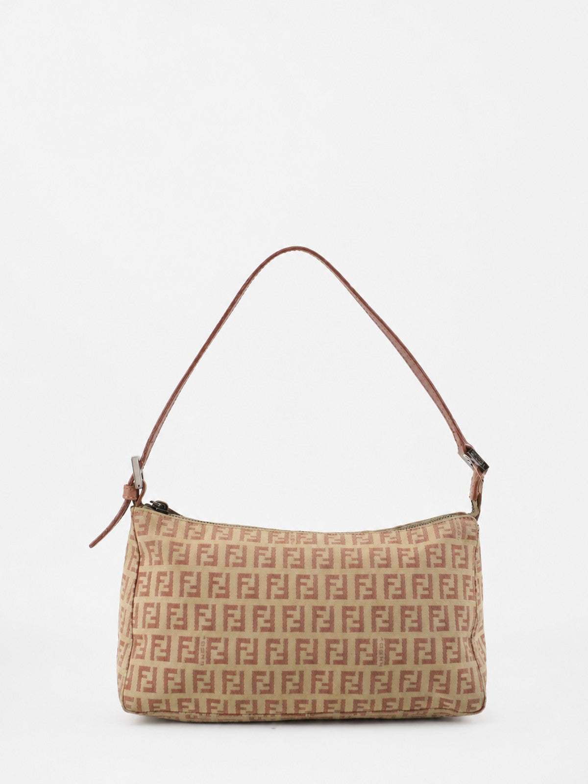 Fendi Shoulder Bag Pink Canvas