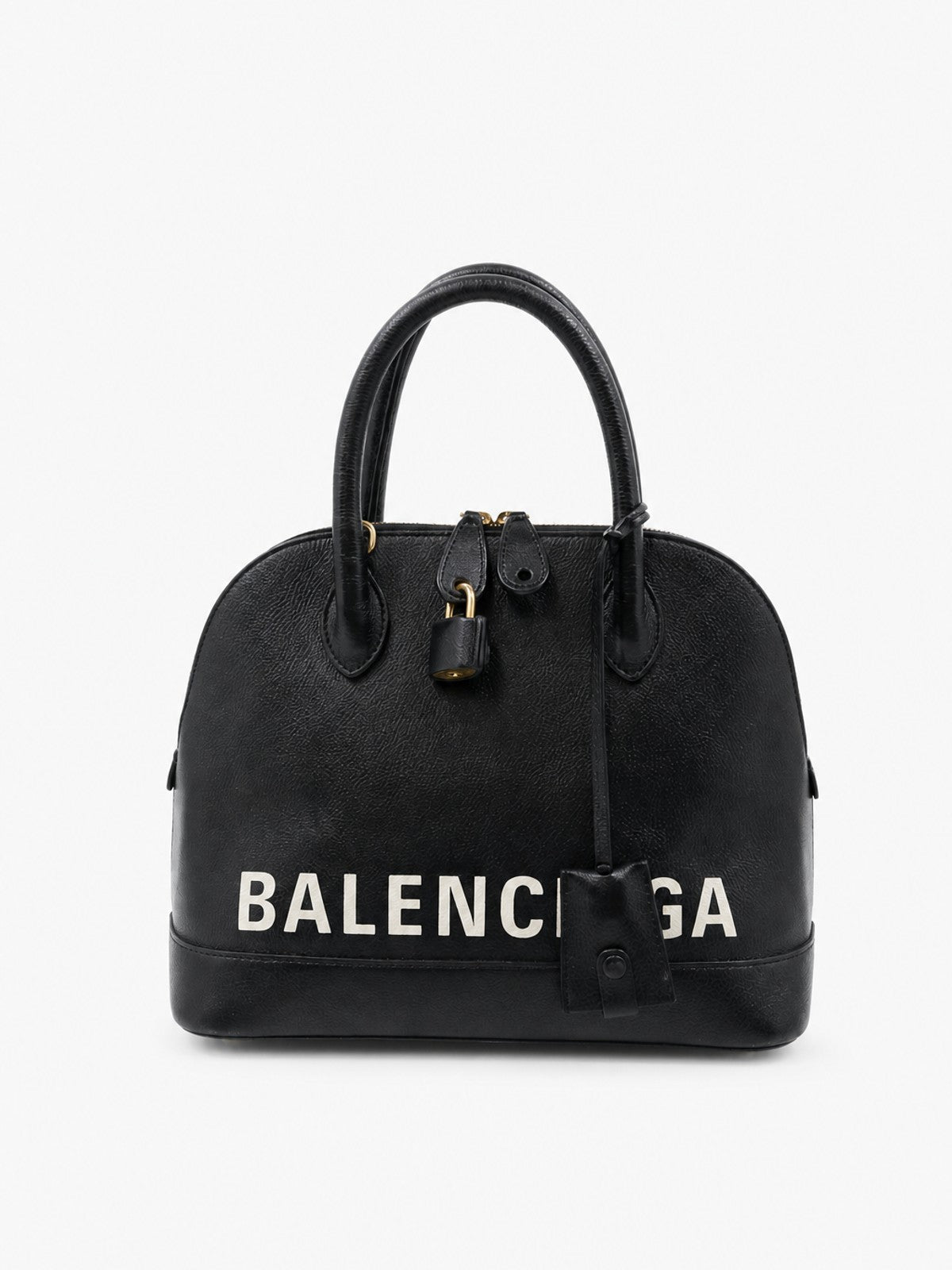 Balenciaga Hand Bag Black Leather