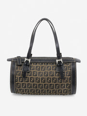 Fendi Hand Bag Blue Canvas