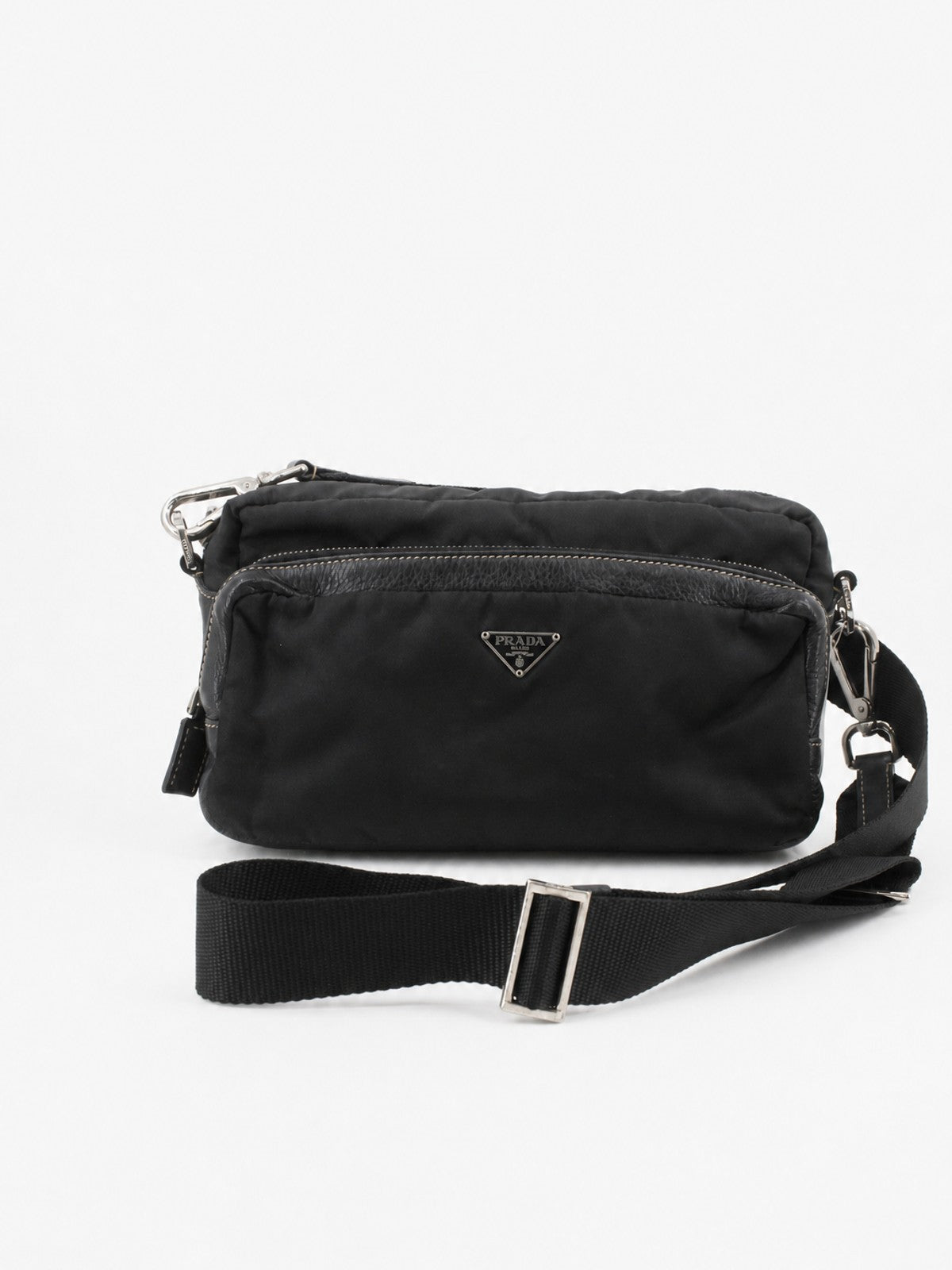 Prada Crossbody Bag Black Soft nylon