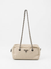Prada Shoulder Bag Cream Leather